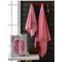 Набор махровых полотенец Merzuka Fiorella 50х90 см 70х140 см 2 шт (розовый)