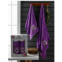 Набор махровых полотенец Merzuka Rosa 50х90 см 70х140 см 2 шт (фиолетовый)