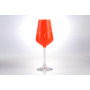 Набор бокалов для вина Sandra Tinsel 250 мл 6 шт (оранжевый)