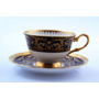 Набор чайных пар Clarice Cobalt Gold (чашка 220 мл + блюдце) на 6 персон