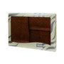 Комплект махровых полотенец Valentini TR161 (коричневый) 30х50 см 50х100 см 100х150 см 3 шт