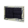 Комплект махровых полотенец Valentini TR120 (серый) 30х50 см 50х100 см 100х150 см 3 шт