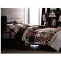 Комплект постельного белья Cleo Растительный орнамент в теплых тонах сатин двуспальный