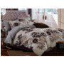 Комплект постельного белья Cleo Цветы на светлом фоне сатин двуспальный