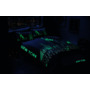 Комплект постельного белья Tac Glow New York (светящееся) сатин двуспальный евро