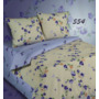 Комплект постельного белья Экзотика Фиолетовые цветы поплин двуспальный евро