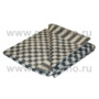 Одеяло байковое Ермолино Клетка 100х140 см (серое)