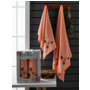 Набор махровых полотенец Merzuka Rosa 50х90 см 70х140 см 2 шт (оранжевый)