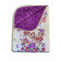 Покрывало-одеяло Cleo Бело-сиреневое с цветочным орнаментом 143х205 см