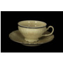 Набор для чая Бернадот 2021 Ивори (чашка 220 мл + блюдце) на 6 персон 12 предметов (низкие на ножке)