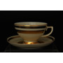 Набор чайных пар Constanza Cream 9321 Gold (чашка 250 мл + блюдце) на 6 персон