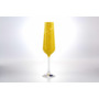 Набор фужеров для шампанского Sandra Tinsel 200 мл 6 шт (желтый)