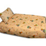 Комплект постельного белья Альвитек Пчелка Заяц с ромашкой и мишкой (бежевый) бязь детский