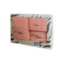 Комплект полотенец Valentini Fancy (розовый) 30х50 см 50х100 см 100х150 см 3 шт