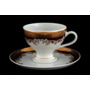 Набор чайных пар Кристина Красная Лилия (чашка 220 мл + блюдце) на 6 персон 12 предметов