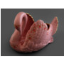 Лебедь конфетница Соната Розовый фарфор 0158