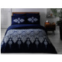 Комплект постельного белья Tac Satin Delux Rados (темно-синий) сатин-делюкс двуспальный евро