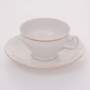 Набор для чая Бернадот Белый узор (чашка 220 мл + блюдце) на 6 предметов 12 персон