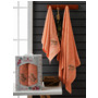 Набор махровых полотенец Merzuka Fiorella 50х90 см 70х140 см 2 шт (оранжевый)