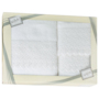 Комплект полотенец Valentini Макраме (белый) 30х50 см 50х100 см 70х140 см 3 шт