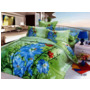 Комплект постельного белья Cleo Голубые цветы евро макси