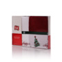 Подарочный набор полотенец Tac New Year 50х90 см 2 шт (белый/красный)