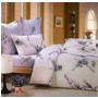 Комплект постельного белья Сайлид B-59 (фиолетовые цветы) сатин двуспальный