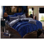 Комплект постельного белья Cleo Синий орнамент сатин двуспальный