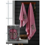 Набор махровых полотенец Merzuka Papillon 50х90 см 70х140 см 2 шт (розовый)