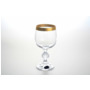 Набор бокалов для вина Золотая полоса 190 мл 6 шт