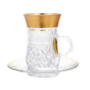 Набор для чая Золотая полоса (чашка 105 мл + блюдце) на 6 персон