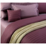 Комплект постельного белья Карамель страйп-сатин двуспальный (с европростыней)