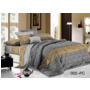 Комплект постельного белья Cleo Бежево-серый с орнаментом поплин двуспальный