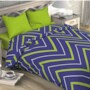 Комплект постельного белья Этель Зелено-синие зигзаги поплин двуспальный евро