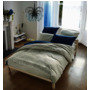 Комплект постельного белья SRosete Однотонный (синий) сатин двуспальный евро