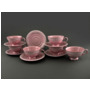 Чайный набор Соната Розовый фарфор 3001 (чашка 200 мл + блюдце) на 6 персон