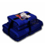 Комплект полотенец Bayramaly Волна 50х90 см 70х140 см 4 шт (темно-синий)