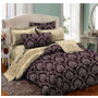 Комплект постельного белья Cleo Сolor empire (фиолетовый) поплин двуспальный евро