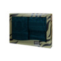 Комплект махровых полотенец Valentini TR120 (бирюзовый) 30х50 см 50х100 см 100х150 см 3 шт