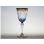 Набор бокалов для вина Узорная полоса Голубой фон 210 мл 6 шт